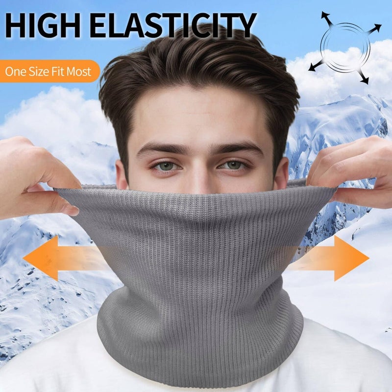 Beurlike Winter Neck Warmer Gaiters for Men Women Windproof Thermal Fleece Ski Face Mask Cover Neck Scarf for Cold Weather - Image 4